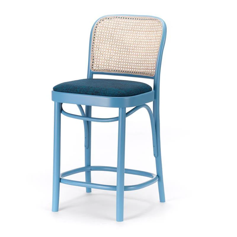 No. 811 Bentwood Stool by Ton - Cane Back - Image 4
