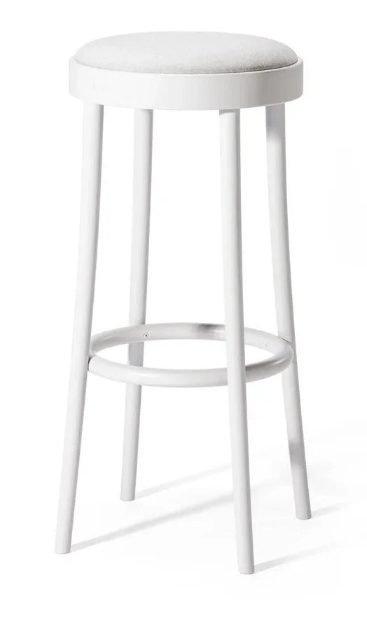 822 Bentwood Barstool / Upholstered Seat by Ton