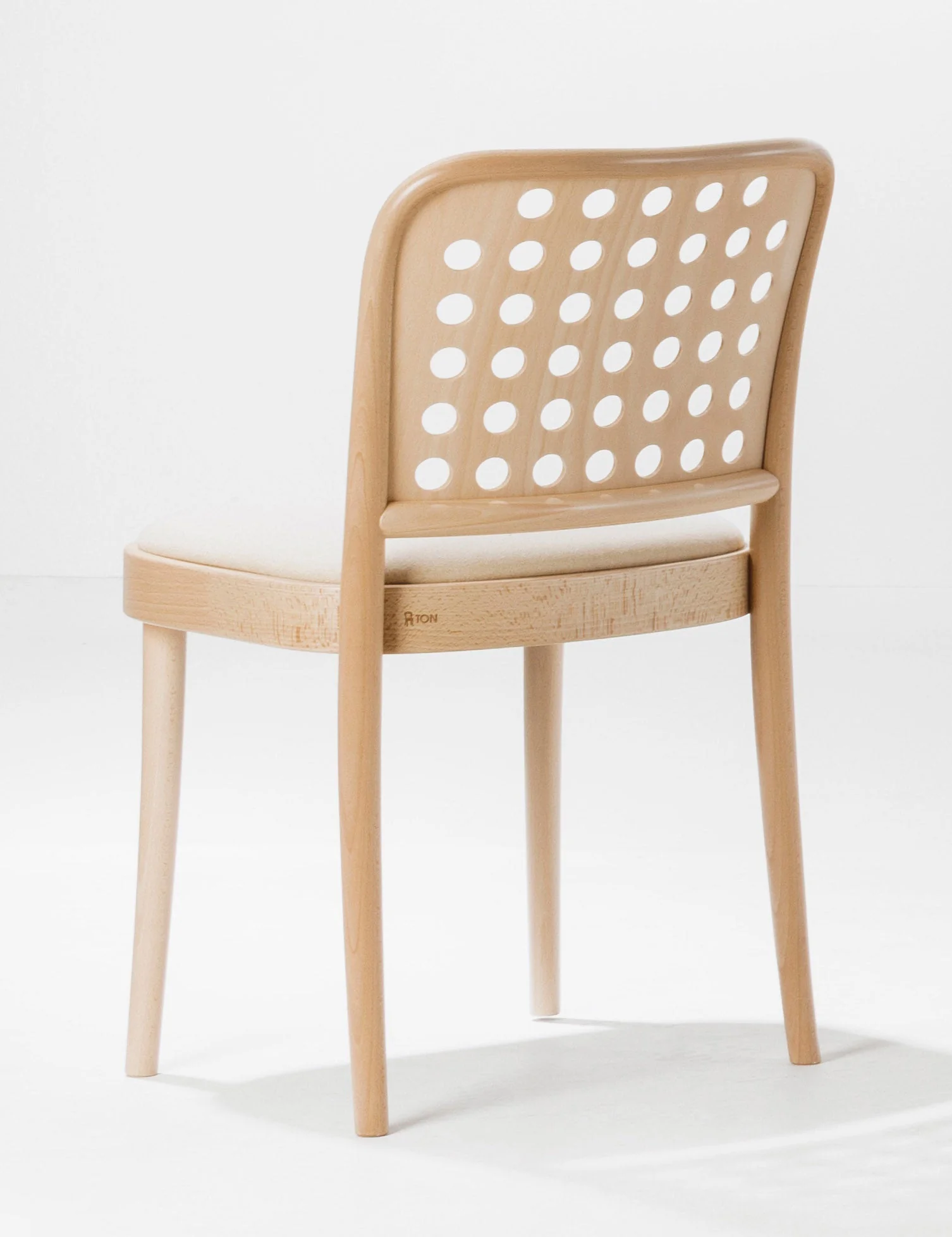 822 Bentwood Side Chair / Upholstered Seat by Ton - Image 5