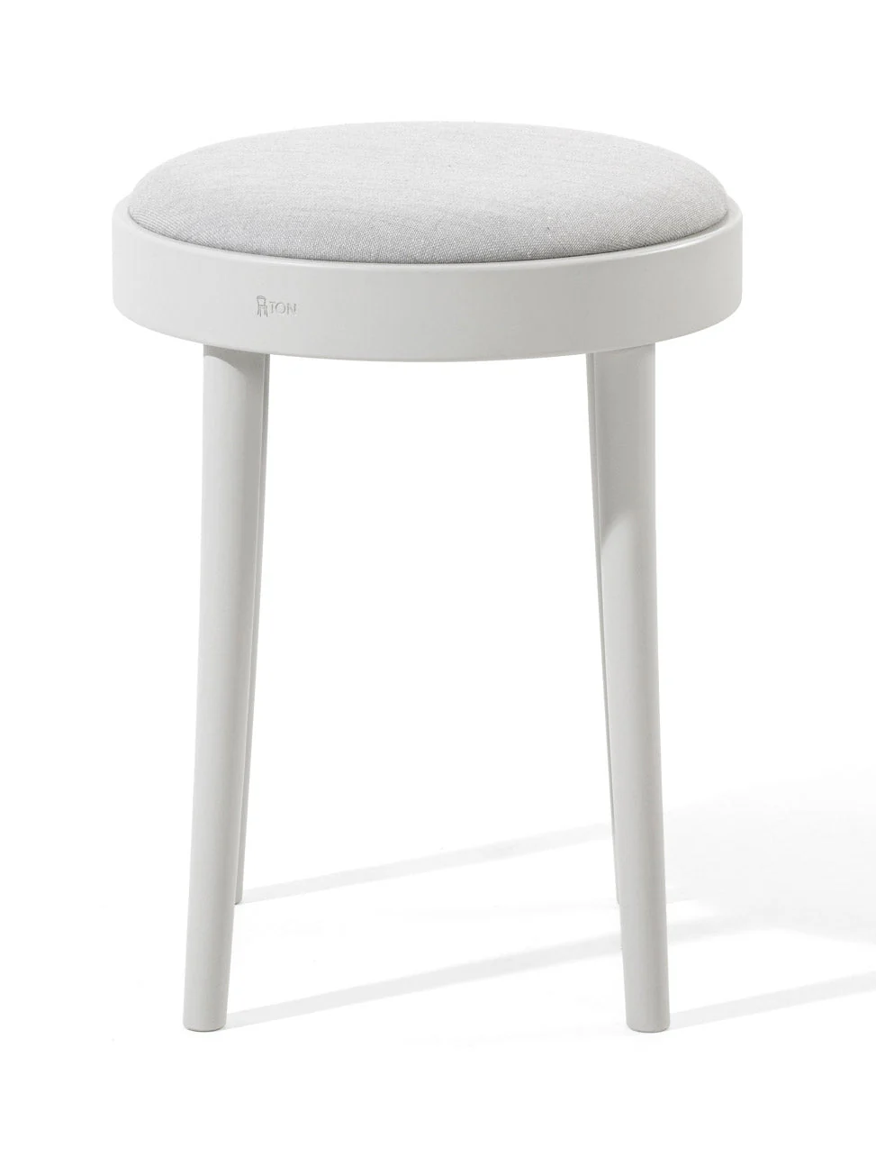 822 Bentwood Low Stool / Upholstered Seat by Ton - Image 3