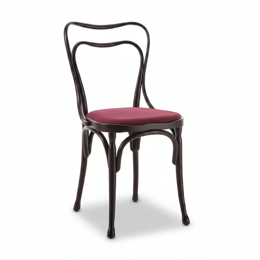 Adolf Loos Cafe Museum Bentwood Side Chair (Upholstered) by GTV