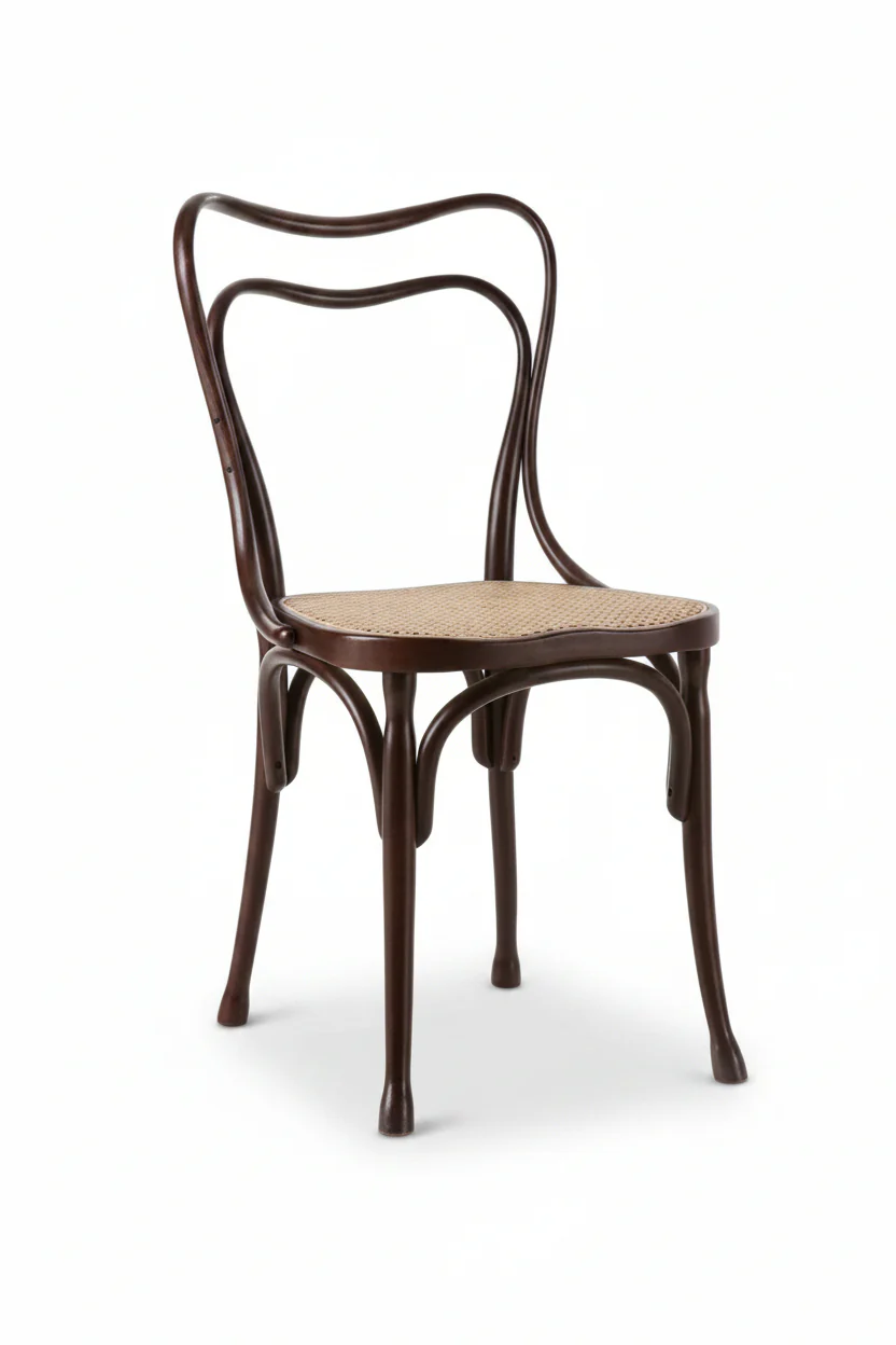 Adolf Loos Cafe Museum Bentwood Side Chair (Cane) by GTV