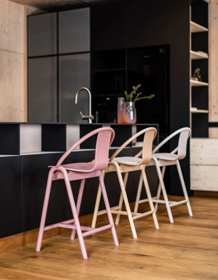 Again Bentwood Stool by Ton - Image 30