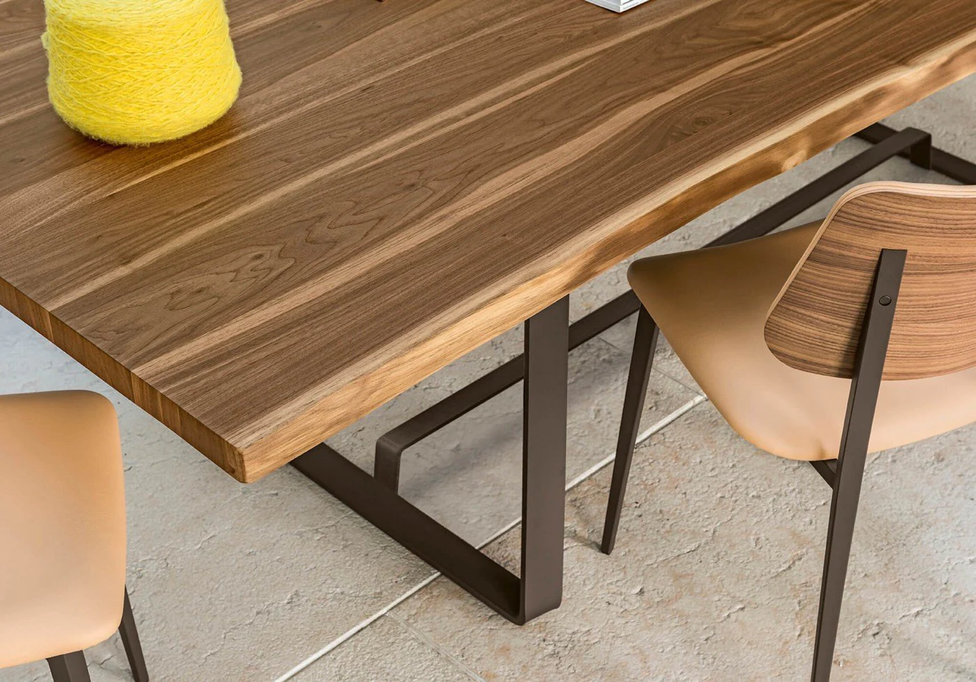 Alfred Dining Table (Wood Top Version) by Midj - Image 3