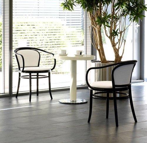 August Thonet No. 33 Bentwood Chair by Ton - Upholstered Seat and Back - Image 7