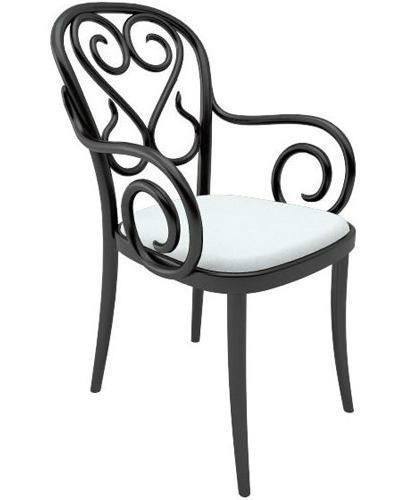 August Thonet No. 4 Bentwood Armchair (Upholstered) by Ton - Image 2