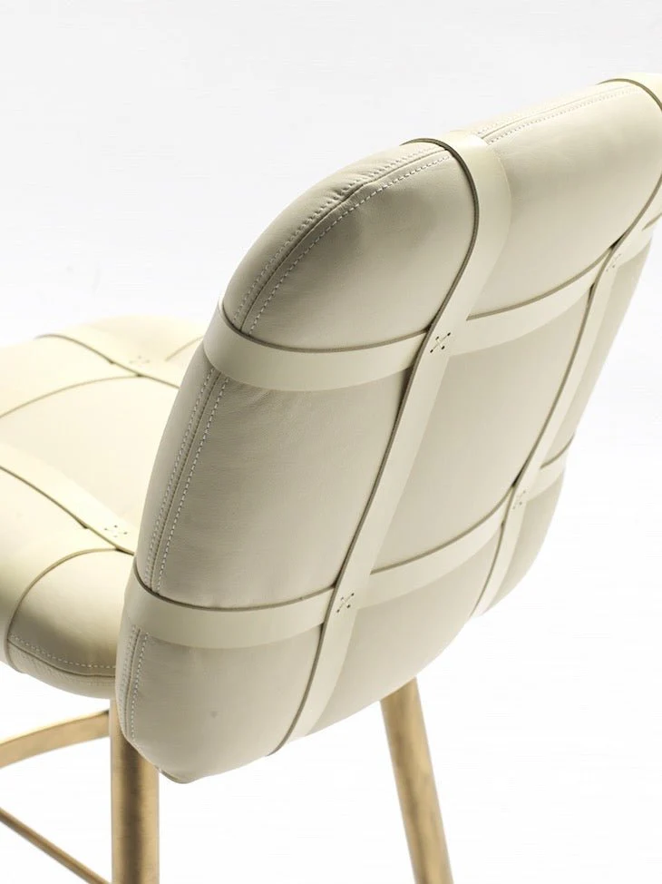 Avion Leather Stool by Fasem - Image 4