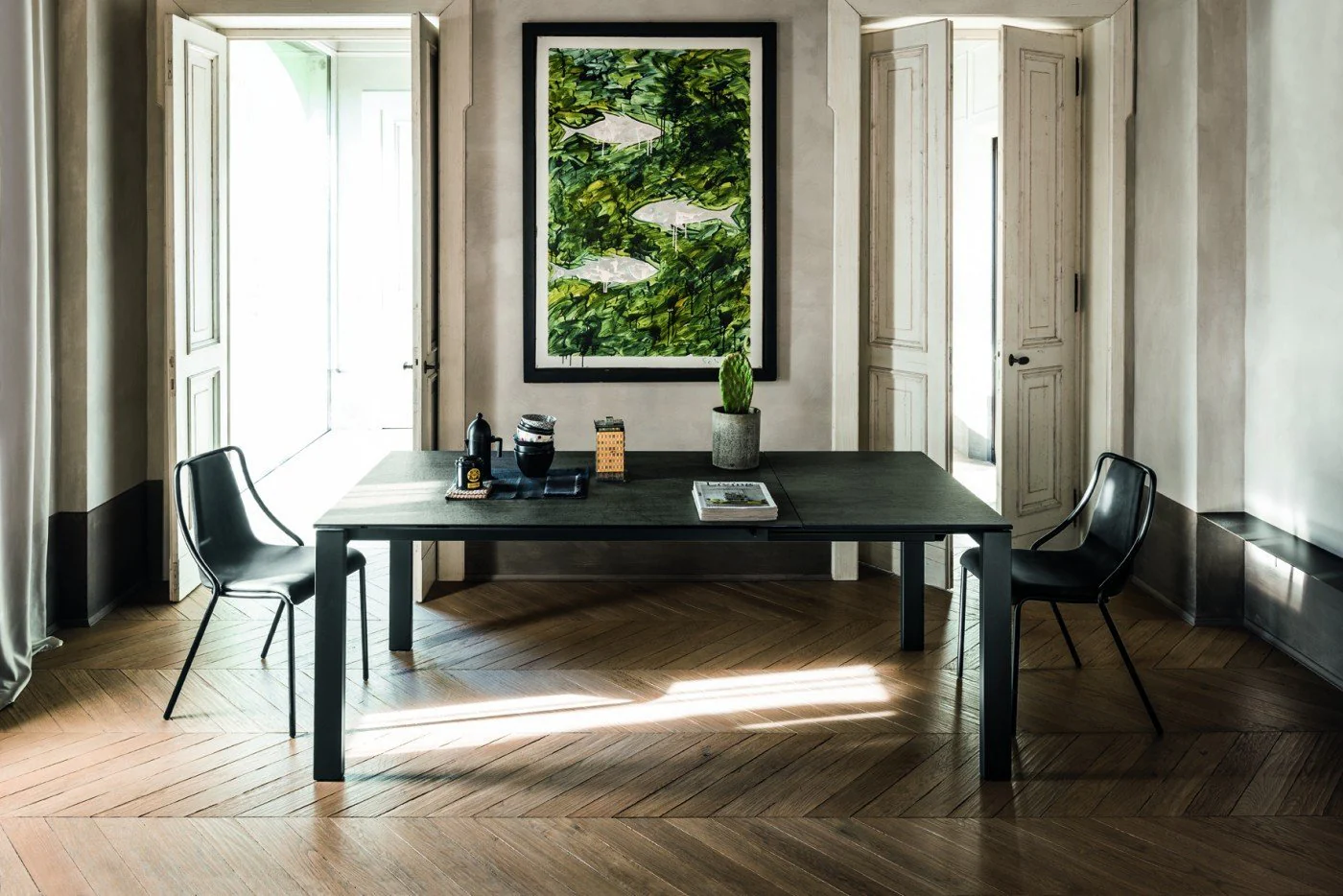 Badu Dining Table (Melamine Top) by Midj - Image 5