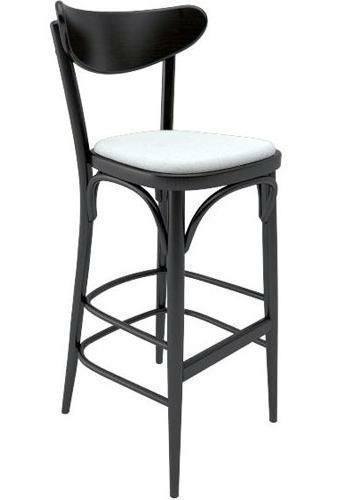 Banana Bentwood Stool (Upholstered) by Ton - Image 5