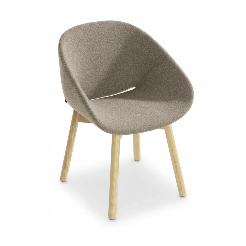 Beso 4 Wood Leg Armchair by Artifort