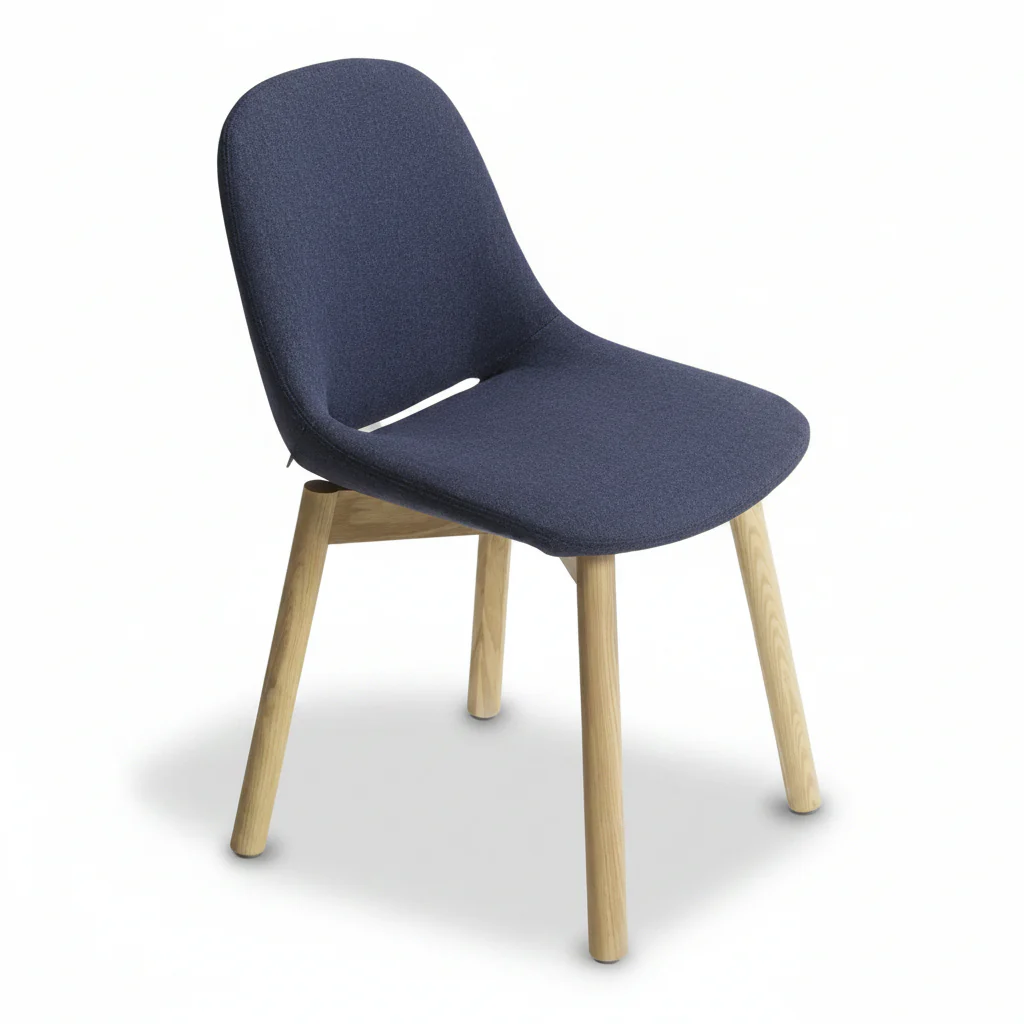 Beso 4 Wood Leg Side Chair by Artifort