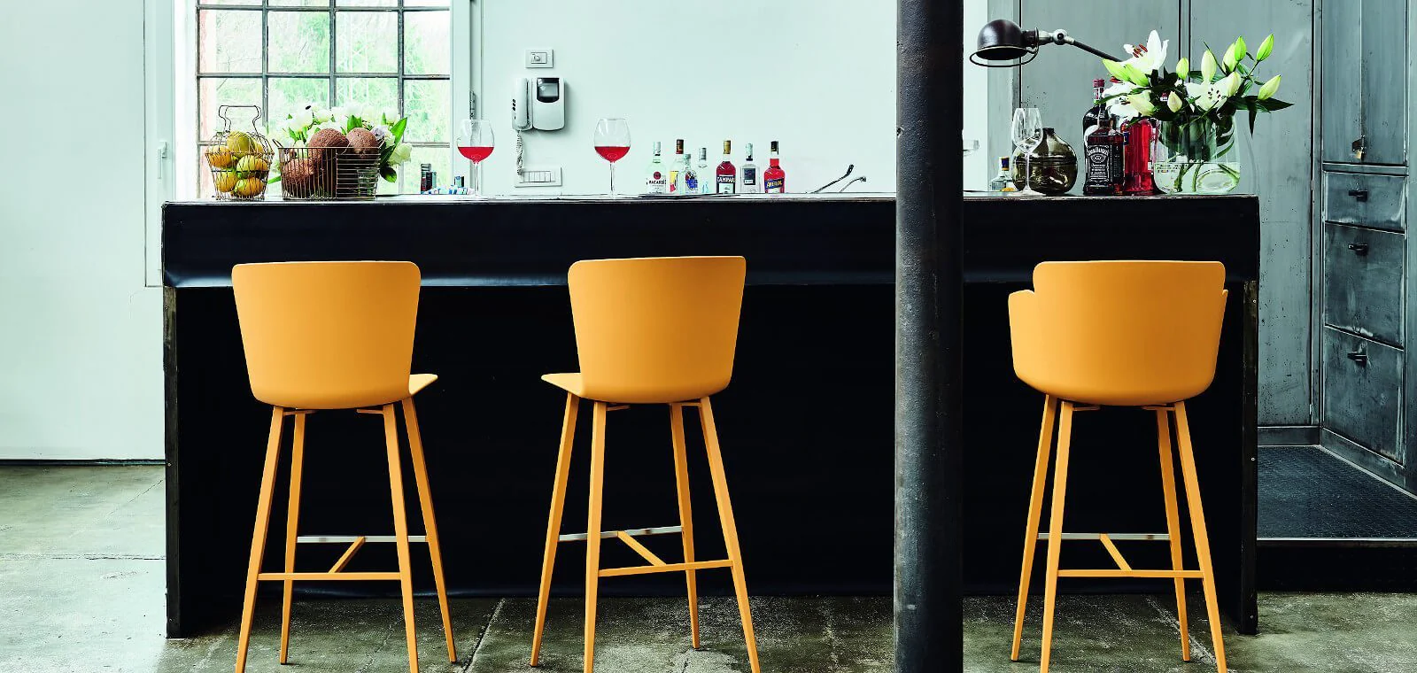 Calla M PP Stool with Arms by Midj - Image 2