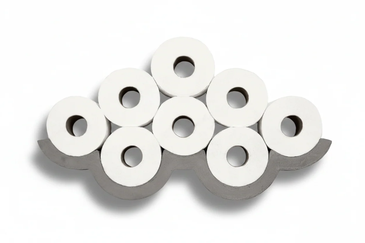 Cloud 545 Toilet Paper Dispenser by Lyon Beton