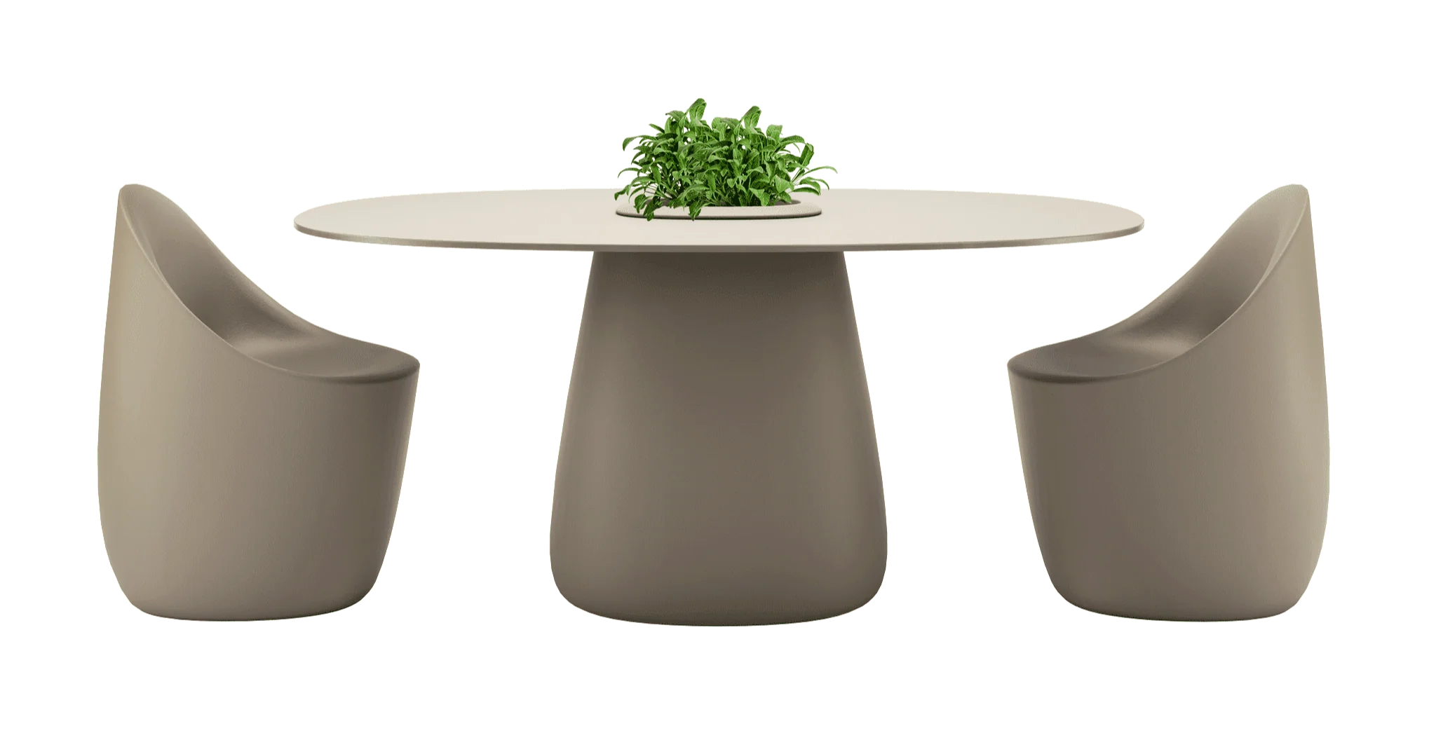 Cobble Dining Table with HPL Top by Qeeboo - Image 10