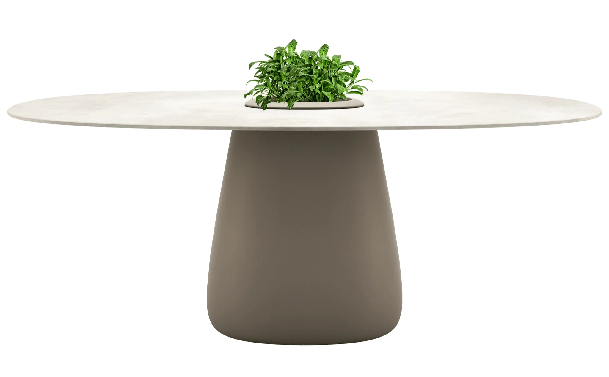 Cobble Dining Table with Stoneware Top by Qeeboo - Image 4