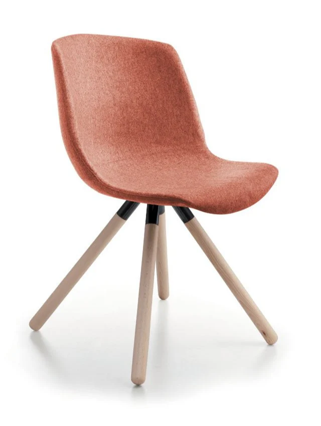 Cocoon Chair with Wood Base