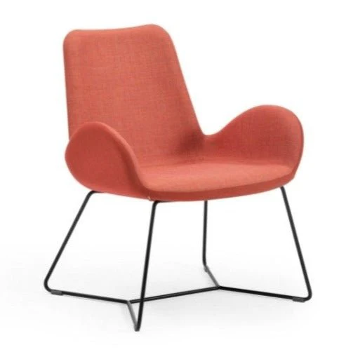 Dalia AP M TS Sled Base Lounge Chair by Midj
