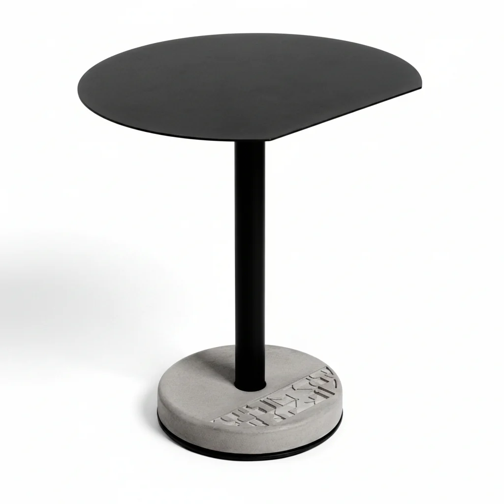 Donut Cutaway Bistro Table by Lyon Beton