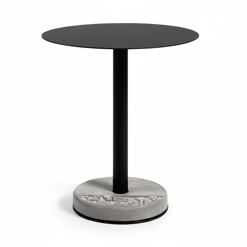 Donut Round Bistro Table by Lyon Beton