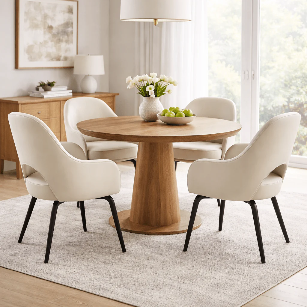 Eero Saarinen Executive Armchair - Wood Base - Image 3
