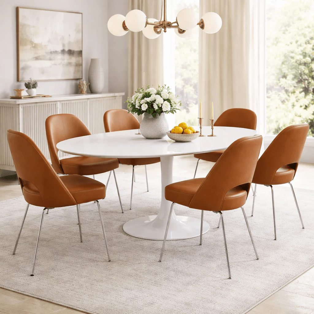 Eero Saarinen Executive Side Chair - Image 8