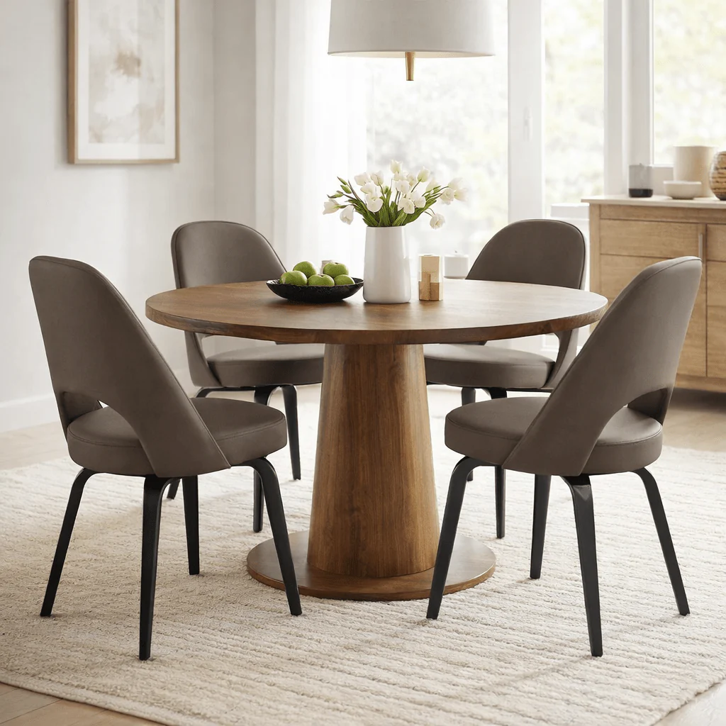 Eero Saarinen Executive Side Chair - Wood Base - Image 2
