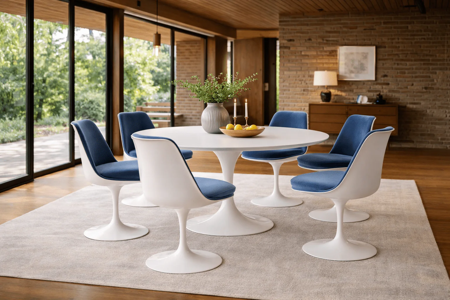 Eero Saarinen Tulip Side Chair - Fully Upholstered - Image 3