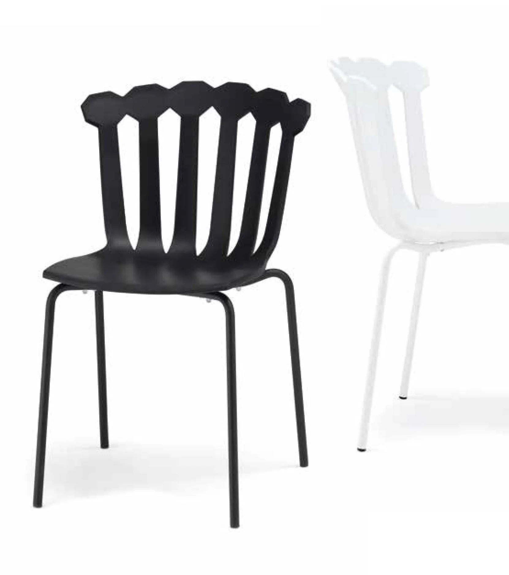 Esmeralda Stackable Side Chair by Green - Image 3