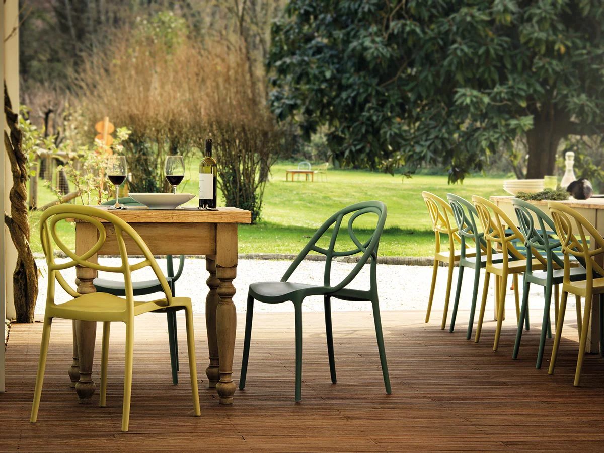 Etoile Stackable Side Chair by Green - Image 7