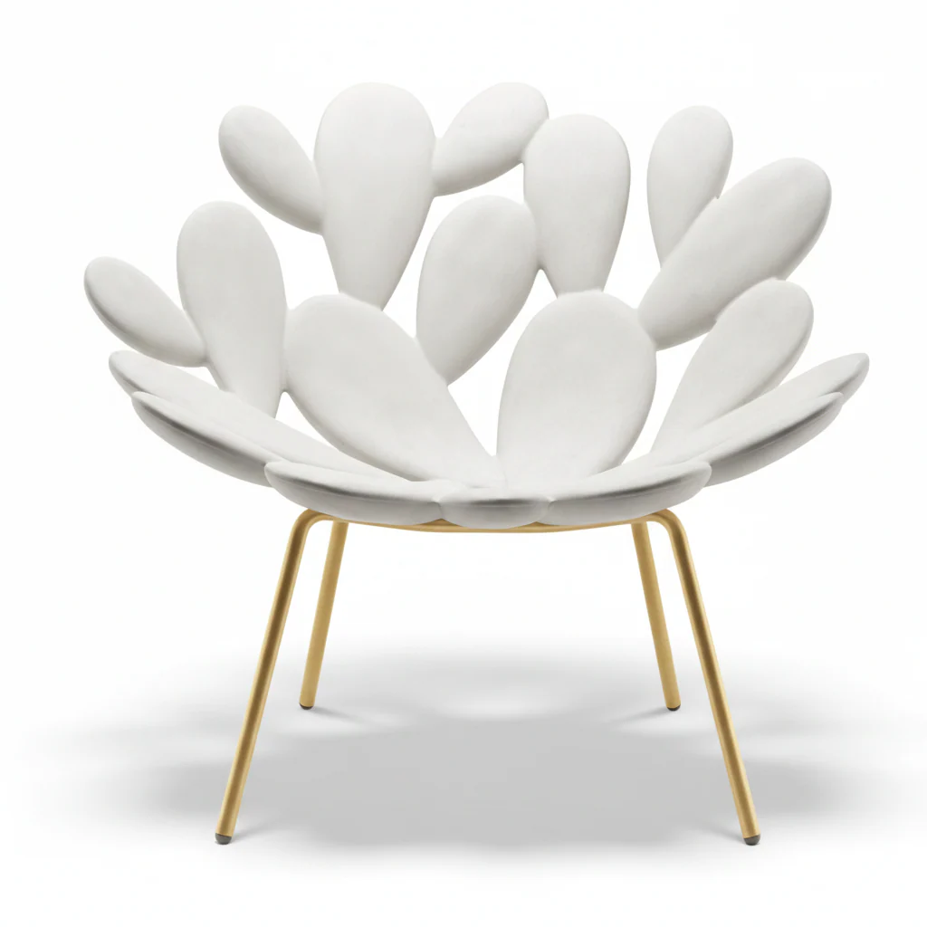Filicudi Armchair Brass by Qeeboo