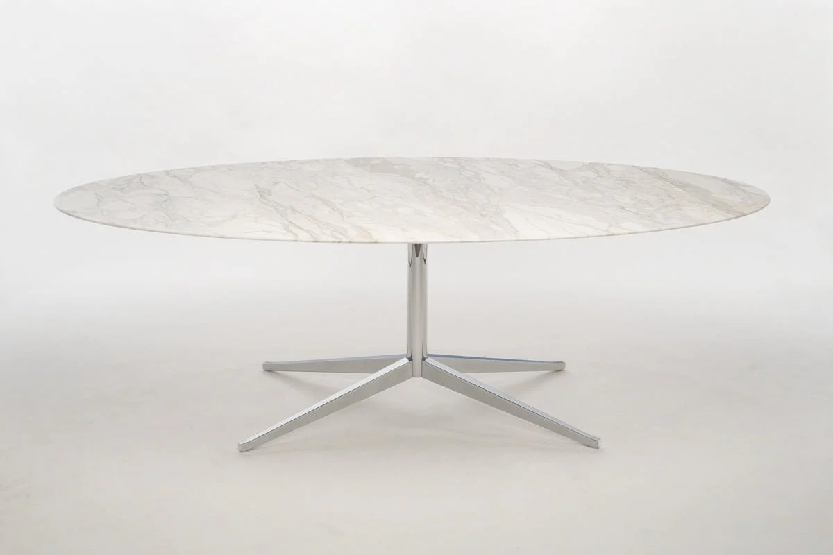 Florence Knoll 92" x 48" Oval Table Desk - Image 6