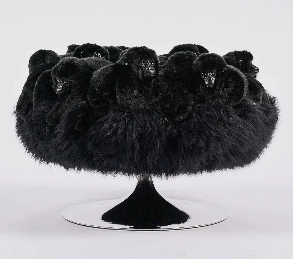 Gare Au Gorille Pouf by AP Collection
