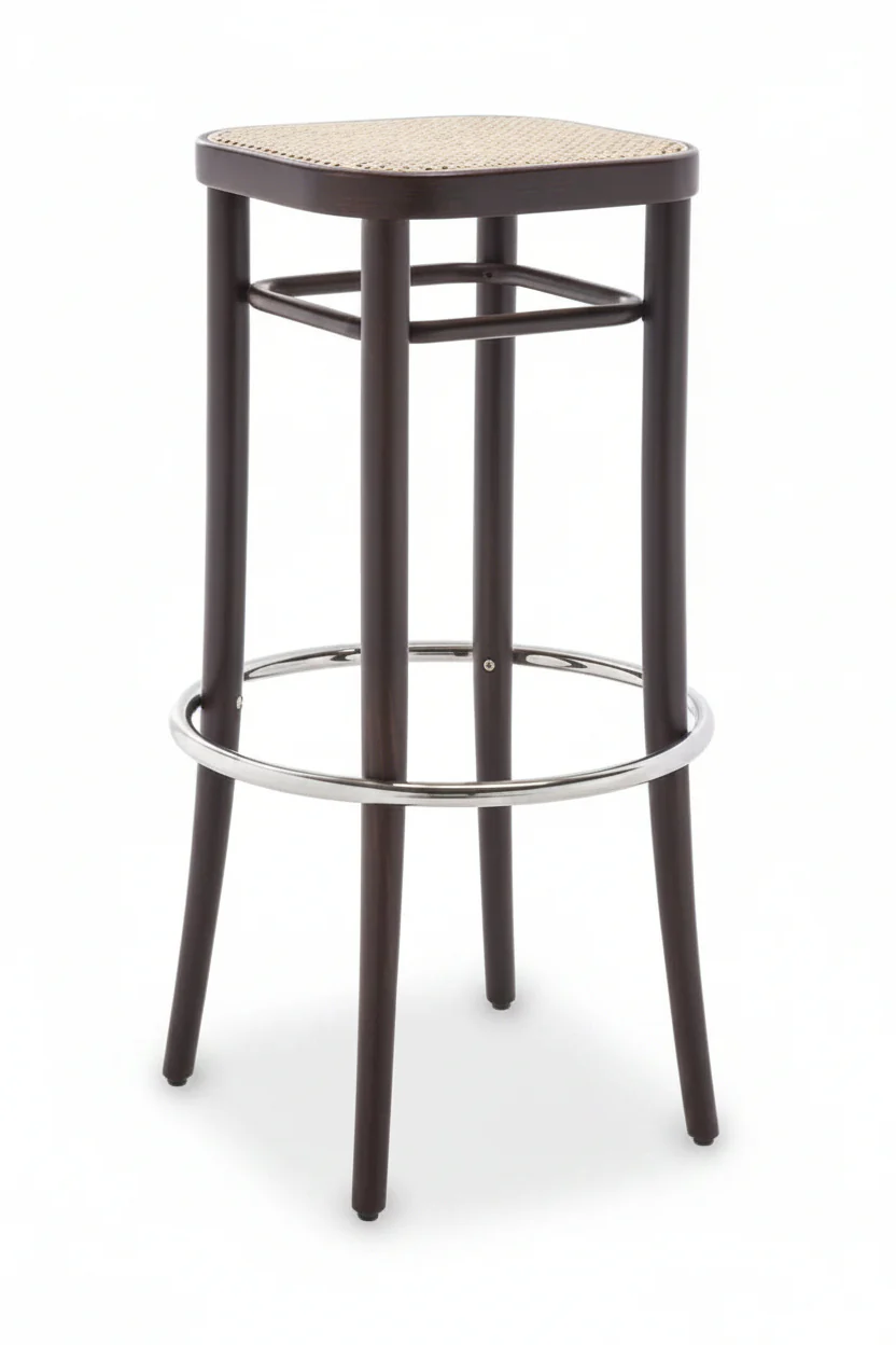 Gebruder Thonet Vienna 144 Bar Stool (Cane) by GTV