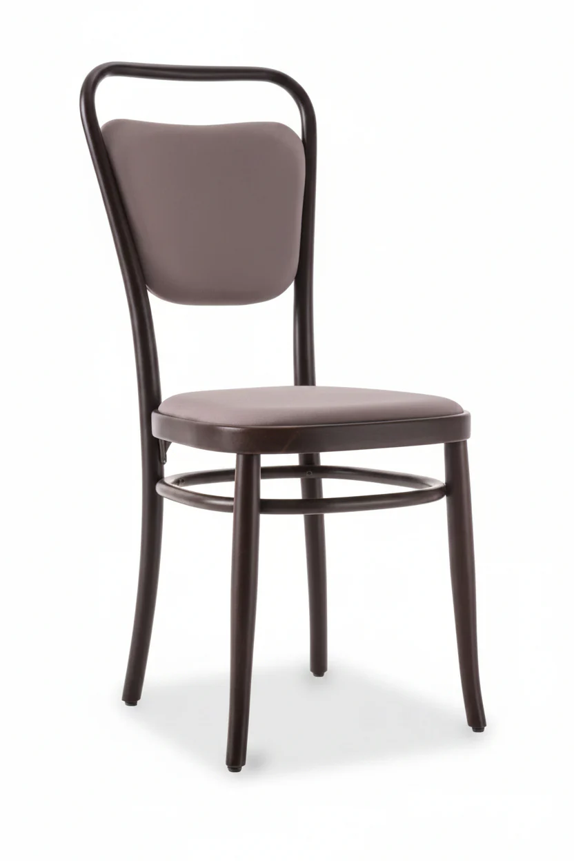 Gebruder Thonet Vienna 144 Closed Back Bentwood Side Chair (Upholstered) by GTV