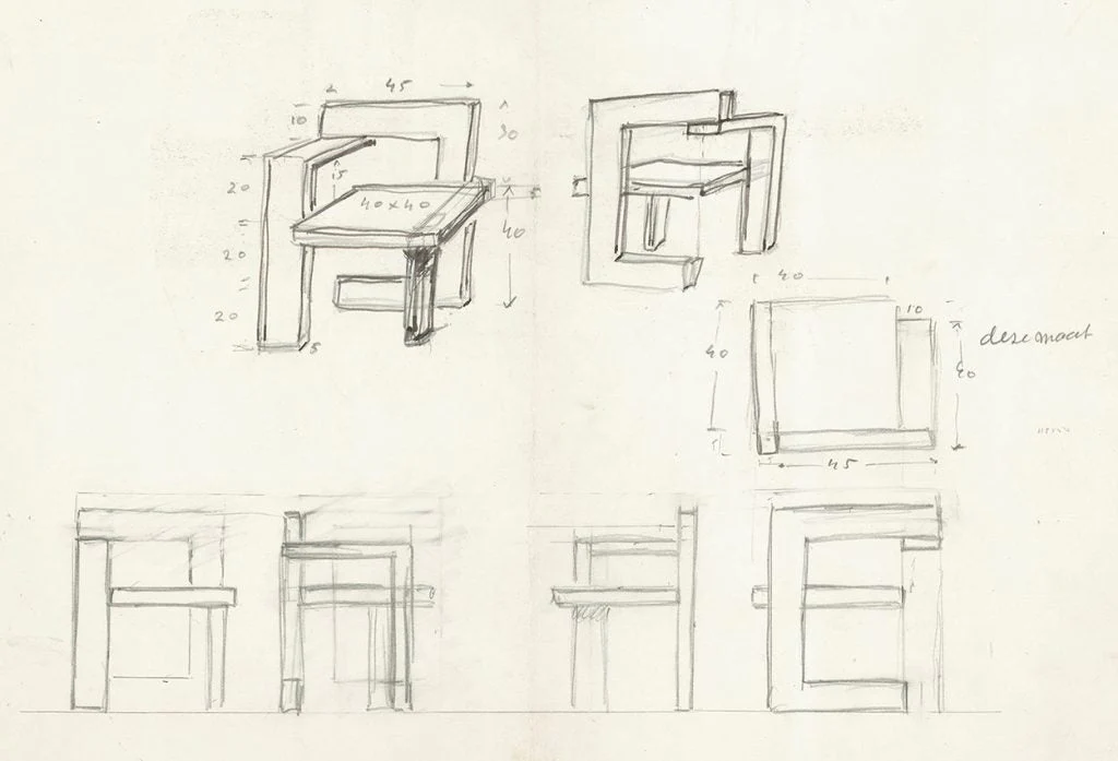 Gerrit Rietveld Steltman Chair by Spectrum Design - Image 24
