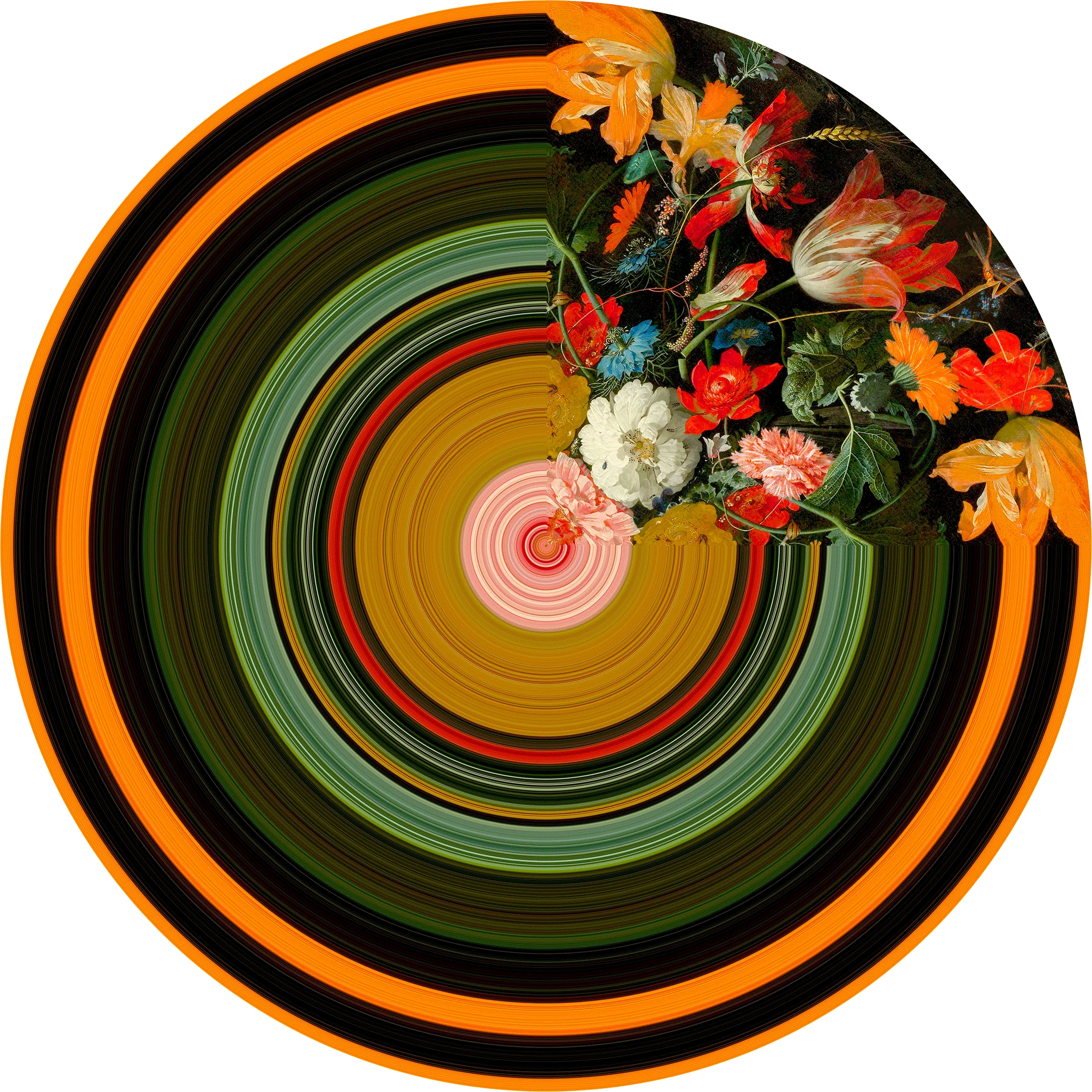 Glitch Round Quarter Carpet by Qeeboo - Image 2