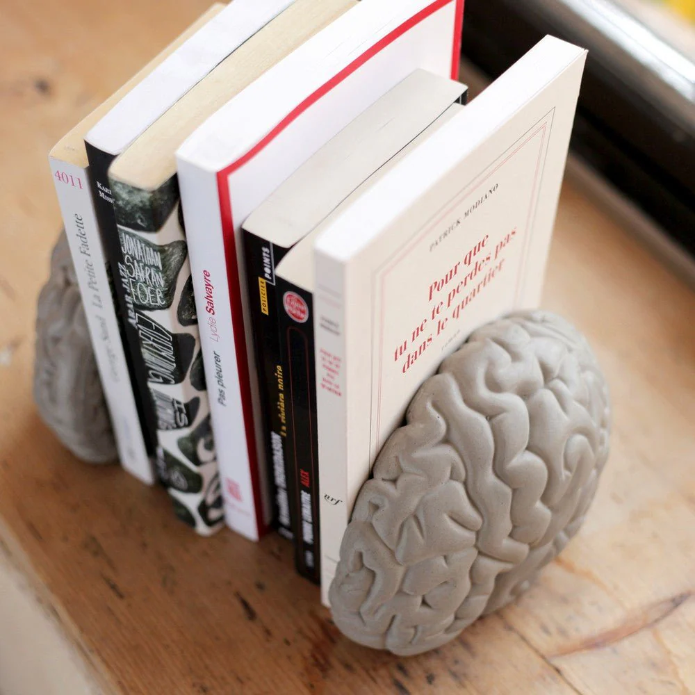 Gray Matters Bookends by Lyon Beton - Image 11