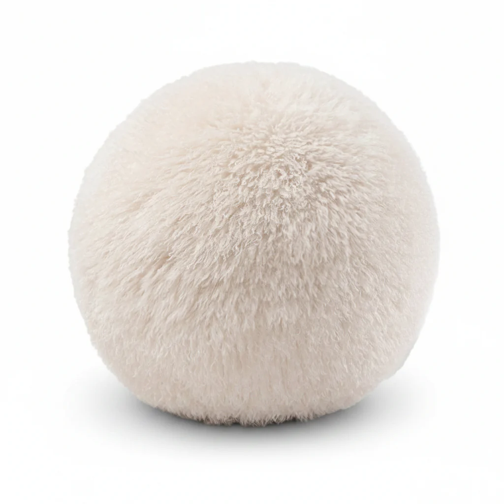 Gropius Spheric Ottoman Fluffy Edition by Noom