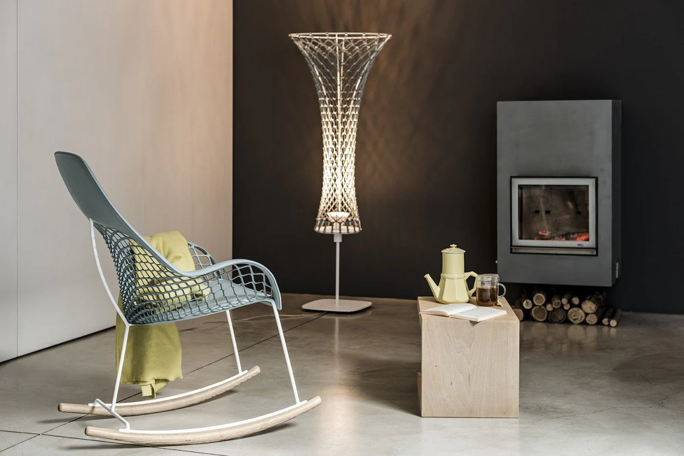 Guapa DNA High Backrest Rocking Chair by Midj - Image 2