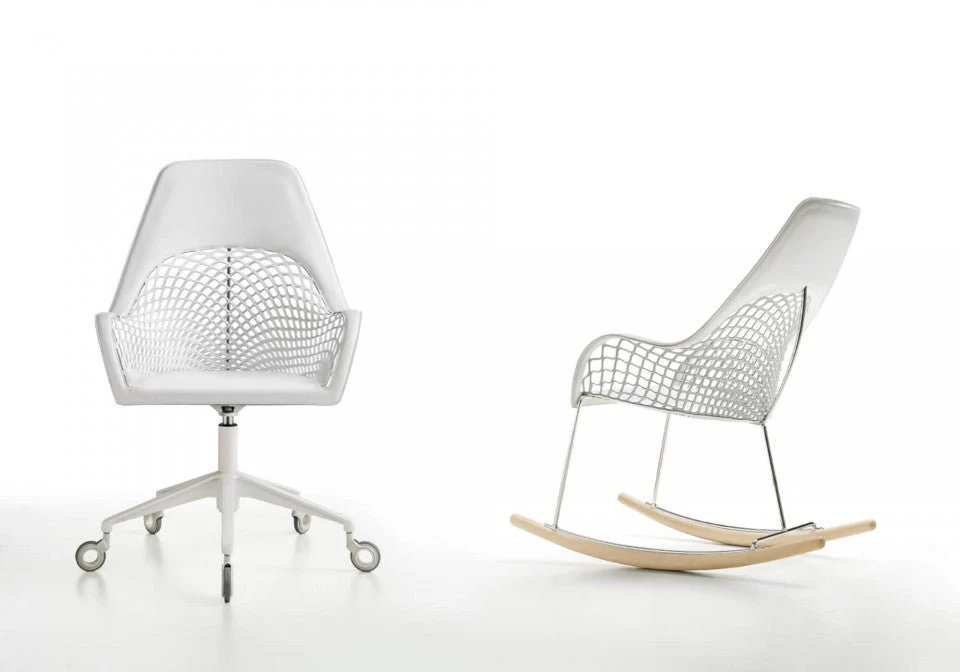 Guapa DNA High Backrest Rocking Chair by Midj - Image 5