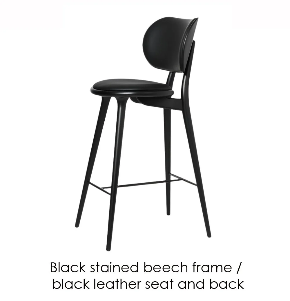 High Stool with Backrest by Mater - Image 3
