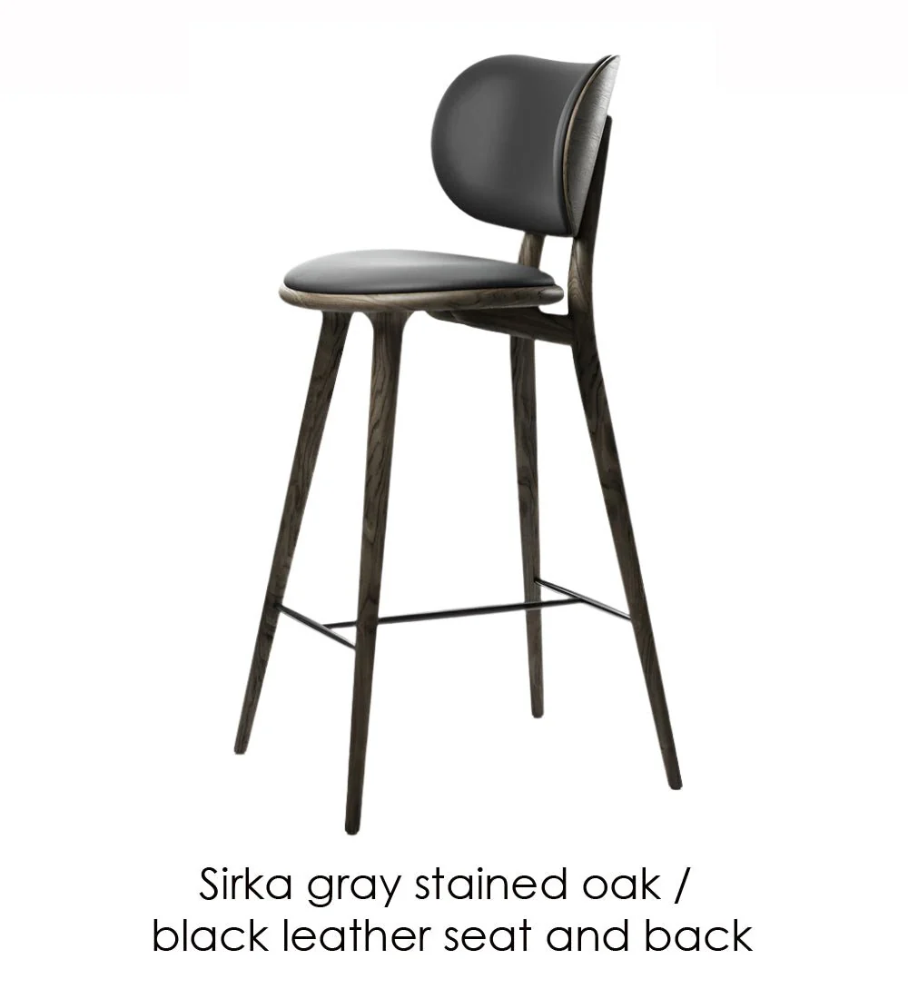 High Stool with Backrest by Mater - Image 4
