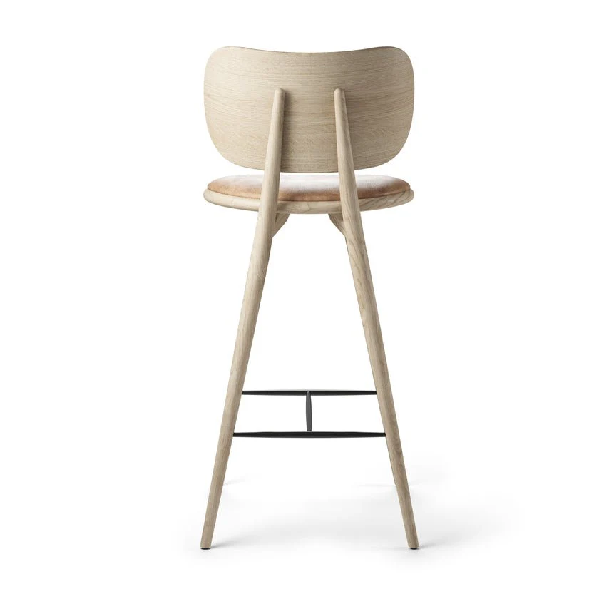 High Stool with Backrest by Mater - Image 9