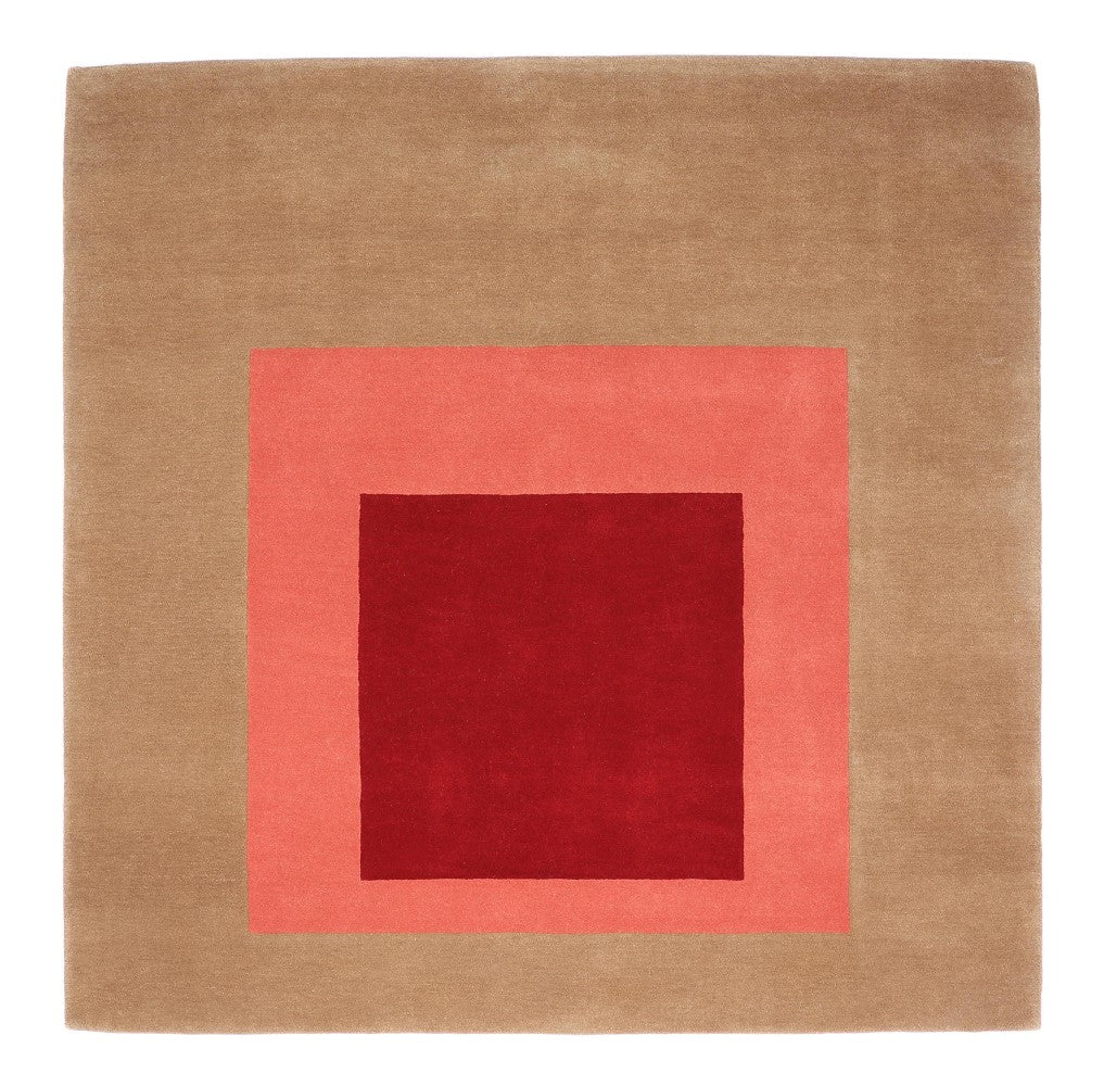 Homage Equivocal (Brown / Red) by Josef Albers