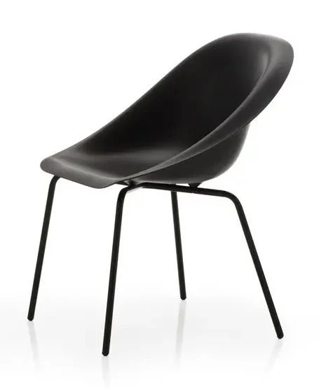 Hoop Side Chair with Metal Base by Karim Rashid