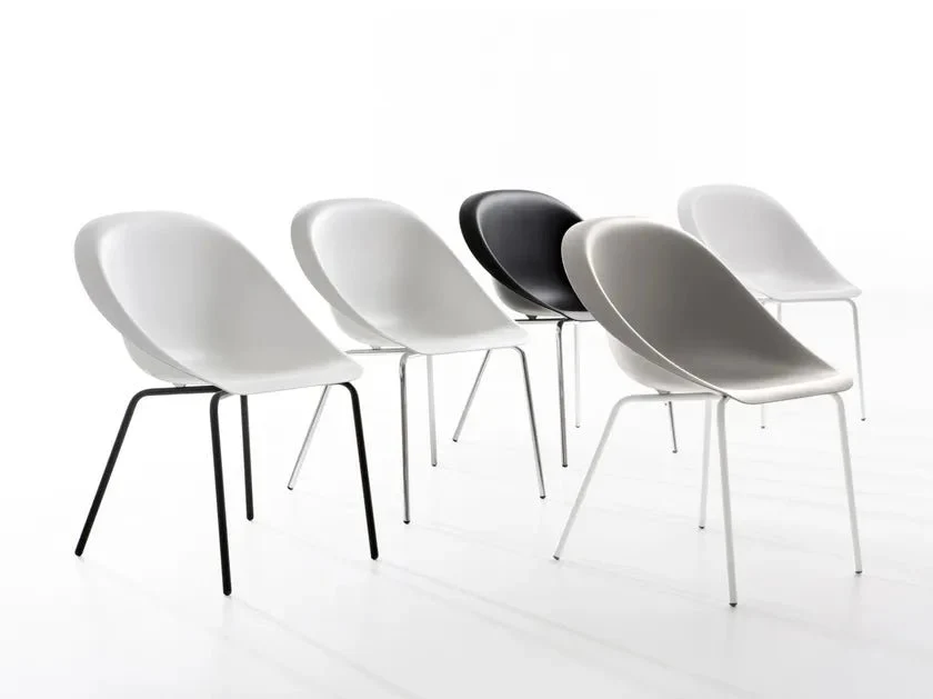 Hoop Side Chair with Metal Base by Karim Rashid - Image 2