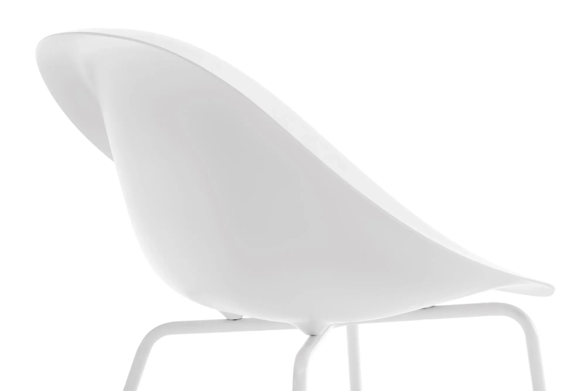 Hoop Side Chair with Metal Base by Karim Rashid - Image 3