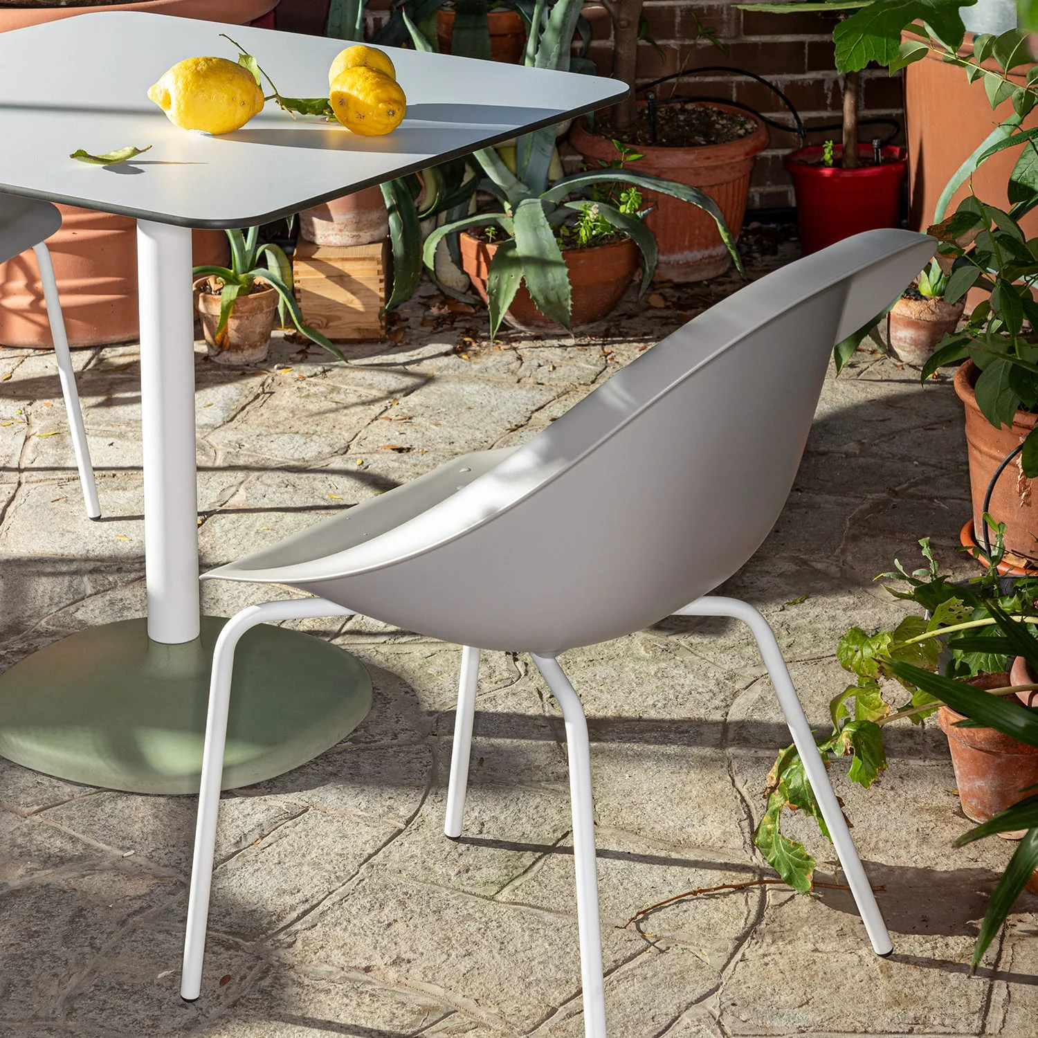 Hoop Side Chair with Metal Base by Karim Rashid - Image 5