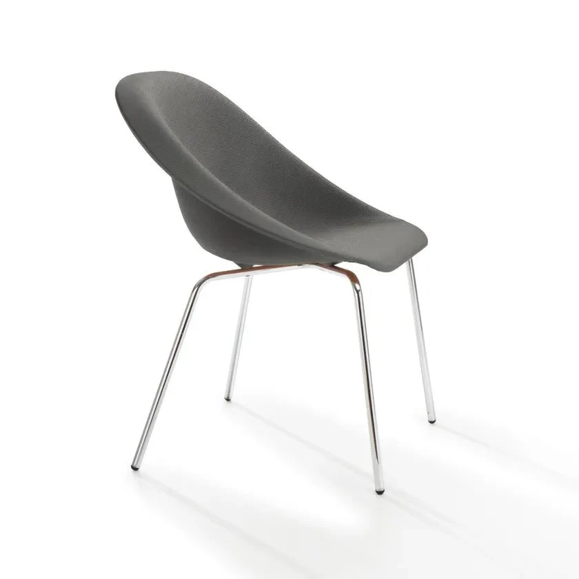 Hoop Side Chair / Metal Base / Upholstered Seat by Karim Rashid - Image 8
