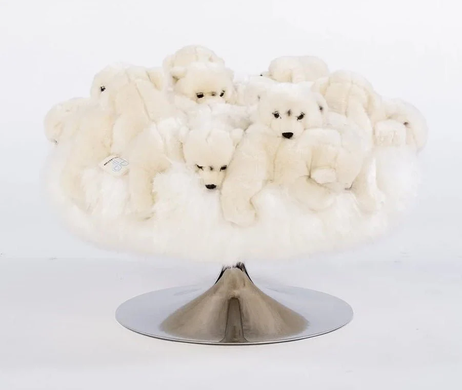 Iceberg Pouf by AP Collection - Image 2